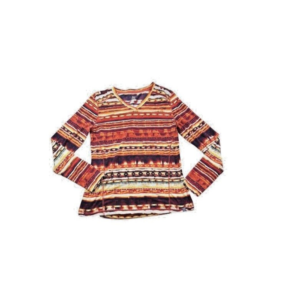 Title Nine Matahari V-Neck Womens Size Large Long Sleeve Shirt Running Hiking
